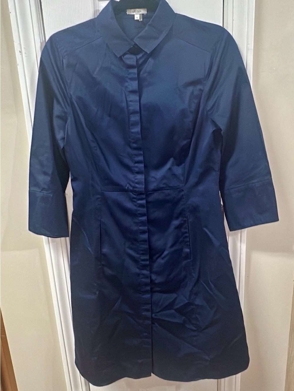 Tyler Boe Navy Blue Women's Shirt Dress pit-pit 15 (mix46)